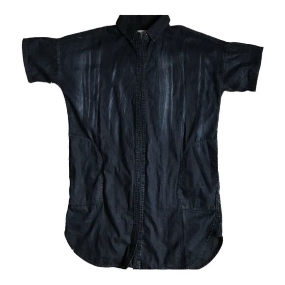 Current/Elliott Oversized chambray Shirt Dress XS (size 0) - Picture 7 of 8